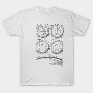 Ball Vintage Patent Hand Drawing T-Shirt